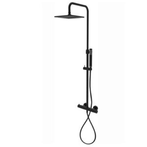 ZCOL641KLIQNO Colonna doccia con soffione 30 x 30 cm nero opaco - Birillo PAFFONI - immagine 1