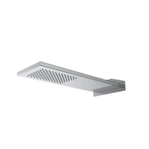 0000247R0021 Soffione a parete in acciaio inox con getto a pioggia 470×170 mm MAMOLI