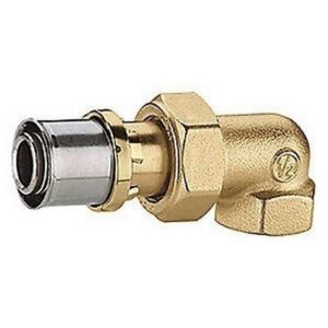 RM19 Raccordo curvo 3 pezzi filettato femmina RM19Y033 1/2"x(16x2) GIACOMINI