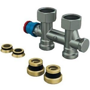 R385T Valvola termostatizzabile bitubo R385TX013 3/4"F x 3/4"E GIACOMINI