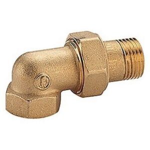 R19 Raccordo curvo 90° tre pezzi NON CROMATO R19Y065 1" CIG UNI 7129 GIACOMINI