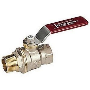 R914L Valvola con attacchi F-M maniglia a leva R914LX027 1 1/2" GIACOMINI