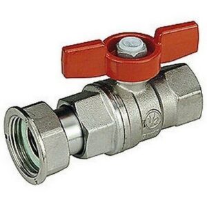 R752 Valvola con attacchi F-F bocchettone R752X003 1/2"Fxcalotta 3/4"F GIACOMINI