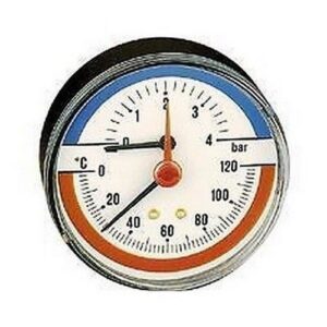 503060 Termomanometro, attacco posteriore 1/2" CALEFFI