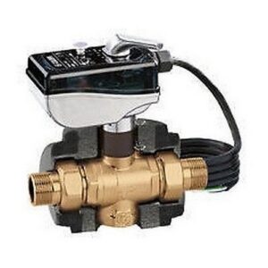 645354 3/4" 24V Valvola di zona a sfera a tre vie, motorizzata, CALEFFI