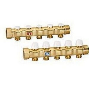 663745          1 1/4"    Coppia collettori completi di valvole    CALEFFI