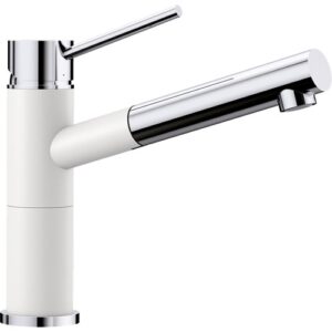 1515327 Miscelatore cucina con doccetta estraibile ALTA-S Compact Bianco / Cromato BLANCO