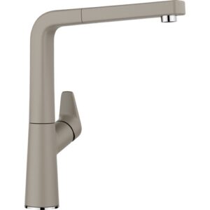 1521283 Miscelatore con canna leggermente inclinata con doccetta AVONA-S Tartufo BLANCO