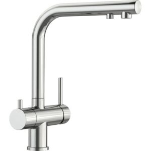 1523129 Miscelatore a 3 vie comandi ed erogatori separati FONTAS II - 3 vie - PVD Steel BLANCO