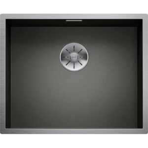 1526243 Lavello sottotop acciaio inox 500x400mm ZEROX 500-U DARKSTEEL BLANCO