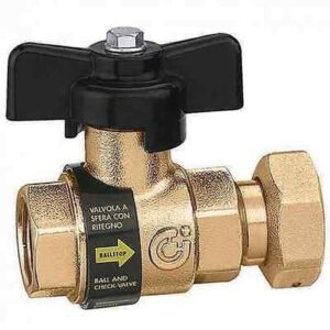 333500  BALLSTOP 3/4" F x calotta 3/4" F Valvola a sfera con ritegno    CALEFFI
