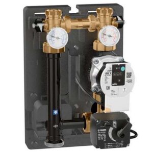 167664HE4 Gruppo regolazione motorizzato 125 mm 1” F PARA 25/9  2,2 m3/h CALEFFI