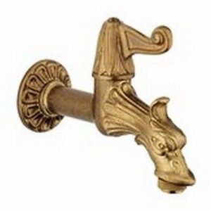 6002.s RUBINETTO ARTISTICO PASSO RAPIDO CON ROSONE E PORTAGOMMA