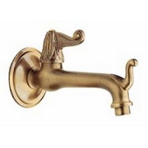 6034B RUBINETTO LUNGO CON REGGISECCHIO E ROSONE LISCIO 3/4 M