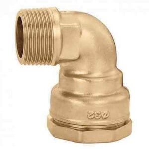 867525 DECA - Raccordo curvo maschio, in ottone Ø 25 x 3/4" M CALEFFI