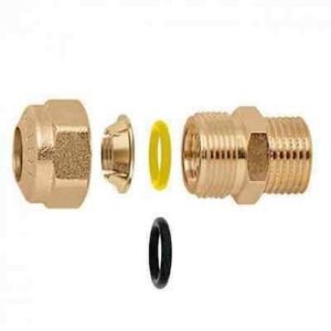 904412 Raccordo maschio 1/2" M - Ø 12 CALEFFI