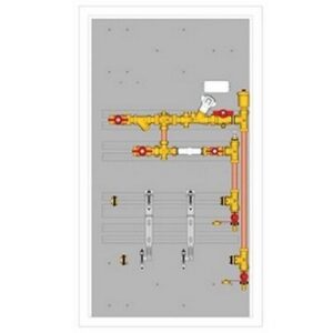GE555-3 Modulo di utenza con collettore distribuzione GE555Y470 3/4" GIACOMINI