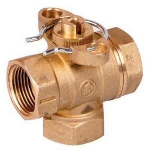 R279D Valvola deviatrice a sfera tre vie attacchi F R279DY024 3/4" GIACOMINI