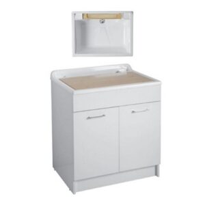 24180D Mobile lavanderia con cesto 80x60x86h Twist Max CELESTE COLAVENE