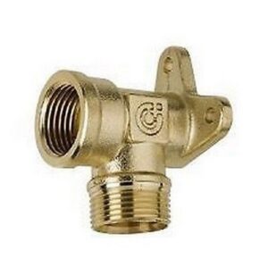 930418   1/2" F x 23 p.1,5 M Raccordo curvo con attacchi a muro. CALEFFI