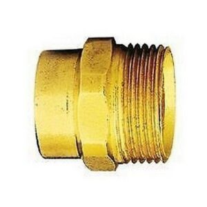 583045 1/2" F x 3/4" M Ø 18 Raccordo F-bicono, per derivazioni laterali.CALEFFI