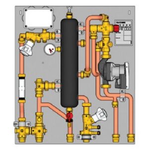 GE555-3 Modulo di utenza con separatore idraulico GE555Y508 3/4" GIACOMINI