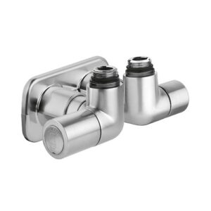 400415 Valvola termostatizzabile e detentore High-Style per termoarredi con attacco centrale 1/2" - Sinistra CALEFFI