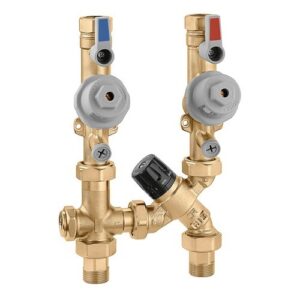 539500H Gruppo combinato per controllo pressione e temperatura in impianti sanitari Rp 3/4"F - 3/4"F CALEFFI
