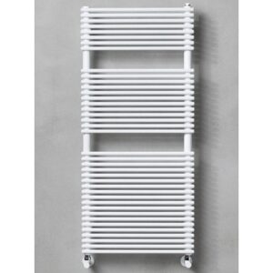 611416ESP Termoarredo scaldasalviette elettrico verticale COLIBRI' SINGLE Bianco 1406x610 CALEIDO