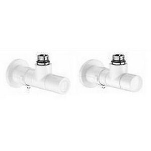 400101  1/2"  Coppia di valvole high-style per termoarredi CALEFFI