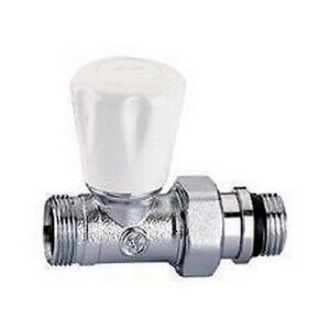 341302   3/8"  Valvola manuale per radiatori, attacchi diritti, CALEFFI