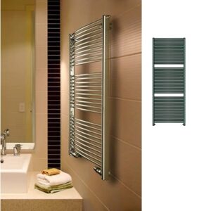 C-CROM 150-55 Scaldasalviette start curvo cromato 150-55cm BREM