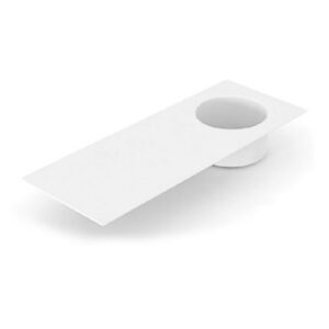 C32139T Lavabo in ceramica senza foro per rubinetteria reversibile 120x48 Skyland BIANCO MATT COLAVENE