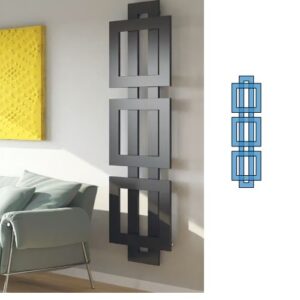 CROSS-Q 184- 64 Scaldasalviette a quadri sovrapposti 184-64cm BREM