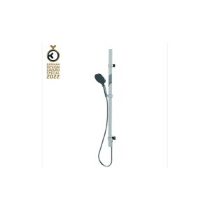 D48086300094013 Kit saliscendi 110 cm nichel spazzolato con flessibile cromolux 150 cm nichel spazzolato APICE BOSSINI