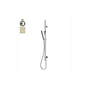 D48088300094013 Kit saliscendi 110 cm nichel spazzolato con flessibile cromolux 150 cm APICE SLIM BOSSINI