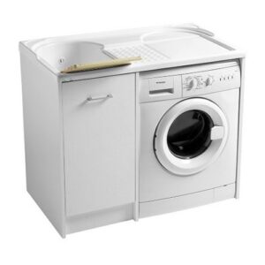 DL1052B Mobile lavanderia con vasca lavapanni sx 106x50xh90 Domestica BIANCO COLAVENE