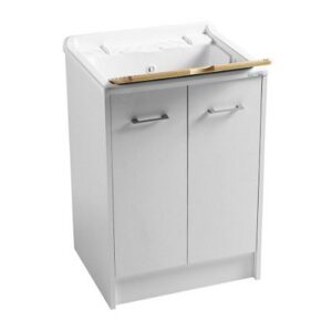 DL6050B Mobile lavanderia con vasca lavatoio 60x50xh86 Domestica BIANCO COLAVENE