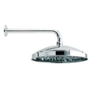 H18703J00094005 Soffione con braccio doccia nichel spazzolato Ø 300 mm RETRO' ANTICAL BOSSINI