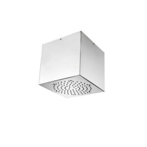 H81720D00030009 Soffione cubico per soffitto con rivestimento in acciaio INOX 210x210 CUBE BOSSINI