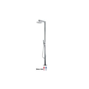 L00380000030008 Colonna doccia da esterno INOX con soffione TETIS Ø250 mm BOSSINI
