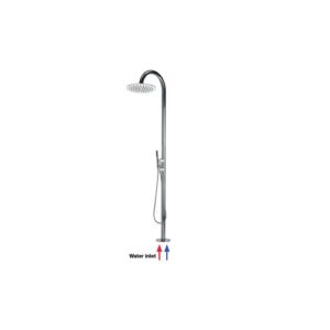 L00388000030008 Colonna doccia da esterno con doccetta Ø 250 mm INOX BOSSINI
