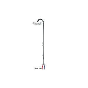 L00389000030008 Colonna doccia TETIS da esterno INOX soffione Tetis Ø300   BOSSINI