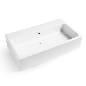 LAL8048X Lavabo in ceramica senza foro per rubinetteria 80x46 Camaleo VINACCIA LUCIDO  COLAVENE