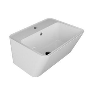 LAW5040FT Lavabo con foro per rubinetteria 50x40xh25 Wynn BIANCO MATT COLAVENE