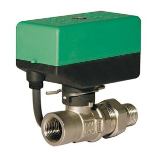 MR222B2DN Valvola motorizzata microdiam 2 punti on/off 230V 50/60hz 48 secondi per 90° - 2 vie mf in ottone con codolo 3/4" COMPARATO