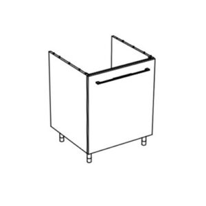 NSMART101VM Mobile pensile con anta modulare apertura Dx 67,1x63xh87,2cm SmartTop VISONE MATT COLAVENE