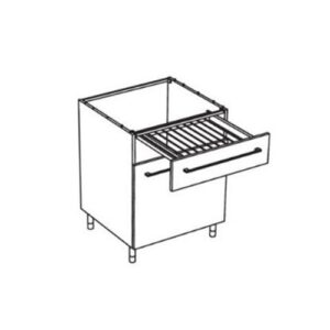 NSMART701VM Mobile modulare con stendino estraibile Dx 67,1x63xh87,2cm SmartTop VISONE MATT COLAVENE