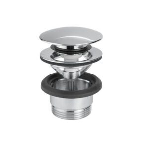 P000400B0010 PILETTA PULSANTE CON TROPPO PIENO H 4-65mm CROMO VEMA