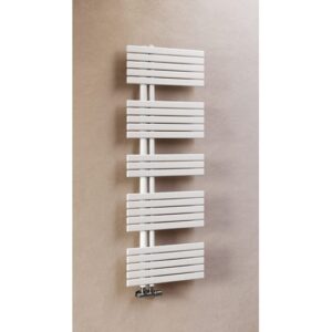 PFSX1561ESP Radiatore scaldasalviette elettrico verticale PAVONE FLAT 35 Bianco SX 1555X610 CALEIDO - immagine 1
